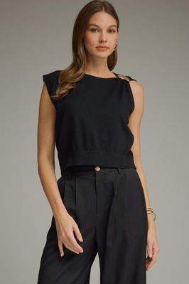 Sleeveless Sweater w/Detail
