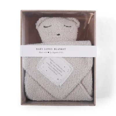 "Angels Are Watching" Bear Baby Lovey Blanket