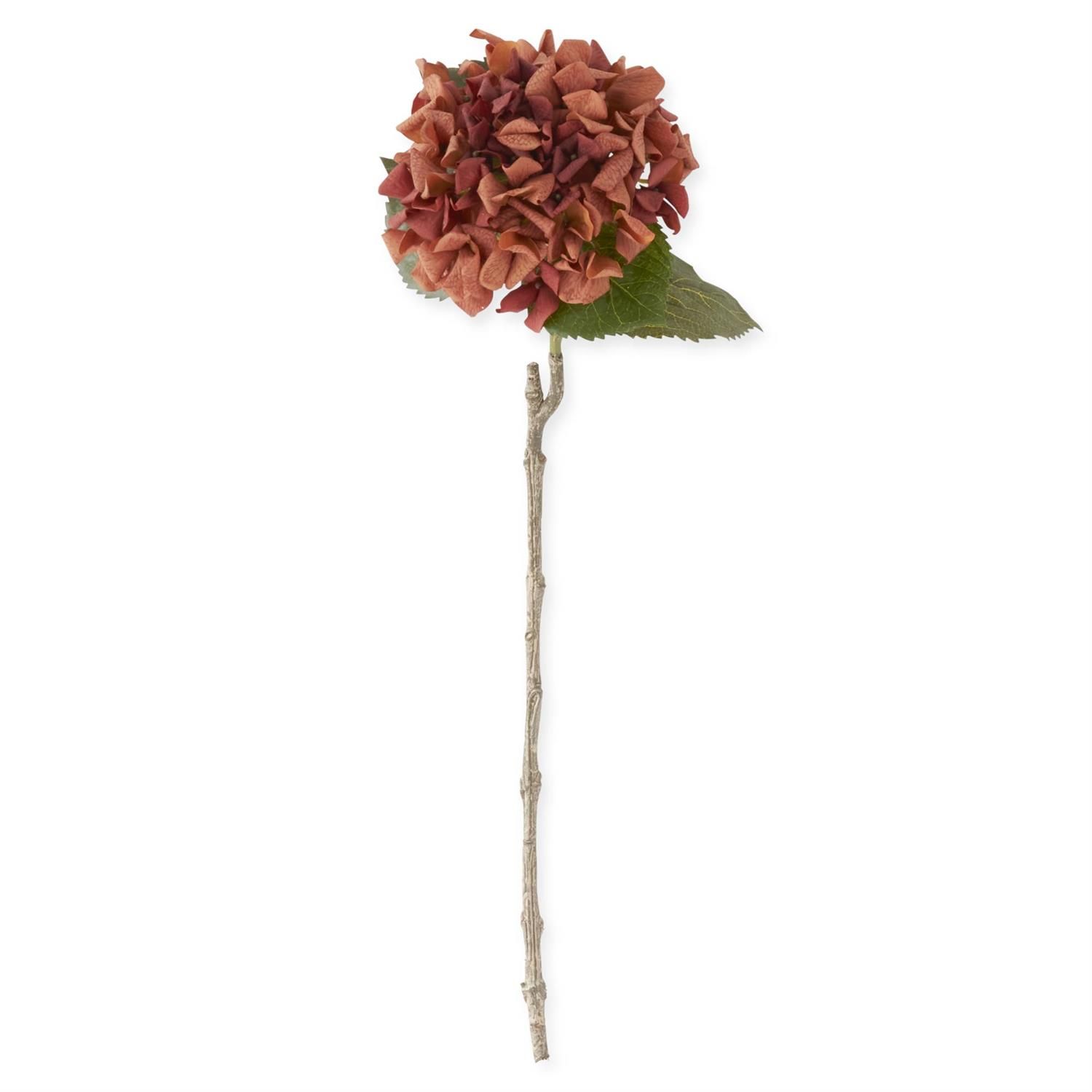 24.5" Orange Real Touch Hydrangea