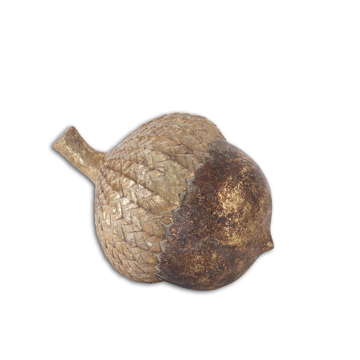 4.25" Gold Gilded Acorn