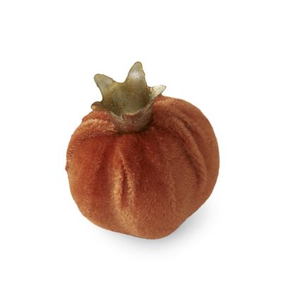 2.25" Light Orange Velvet Pomegranate