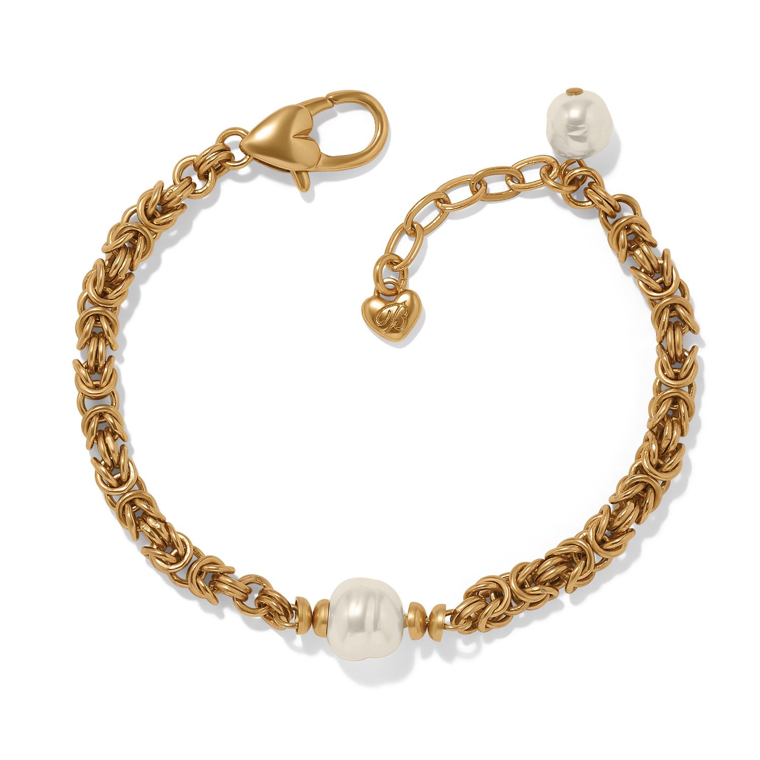 Trust Your Journey Pearl Chain Bracelet