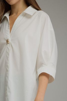 3/4 Sleeve Button Top