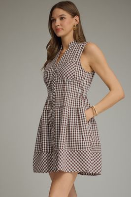 Gingham Sleeveless Dress