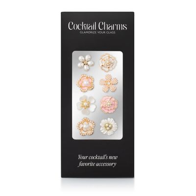 Coco Pearls Cocktail Charms in Pink