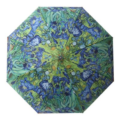 Van Gogh Irises Reverse Inverted Umbrella