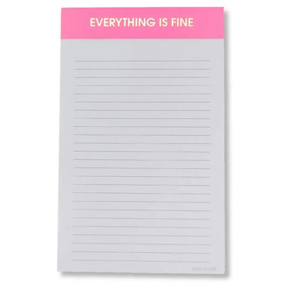 Everything Is Fine - Lined Notepad