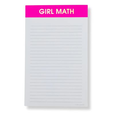 Girl Math - Lined Notepad