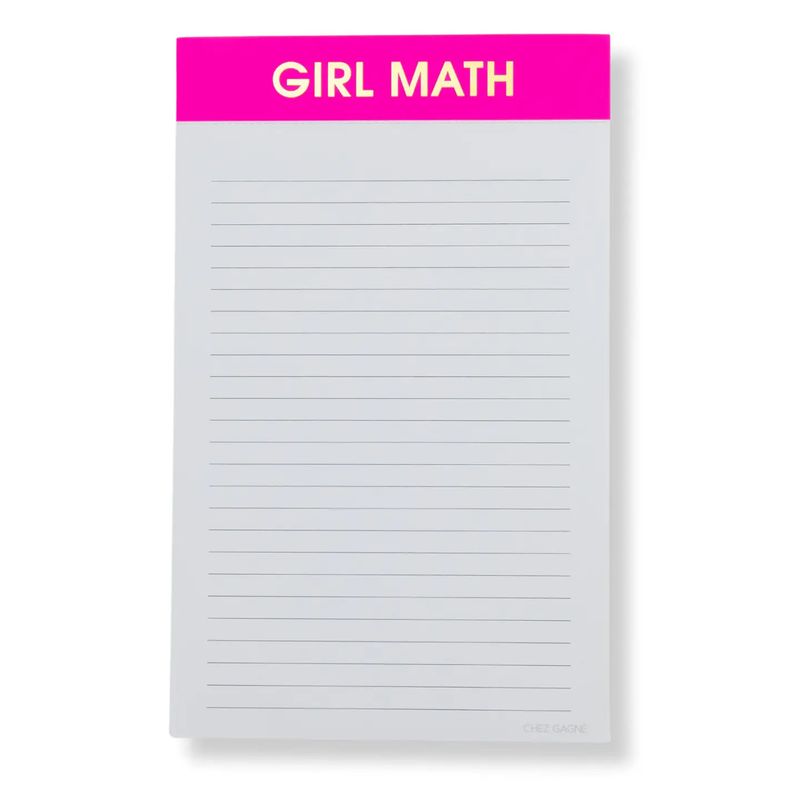 Girl Math - Lined Notepad