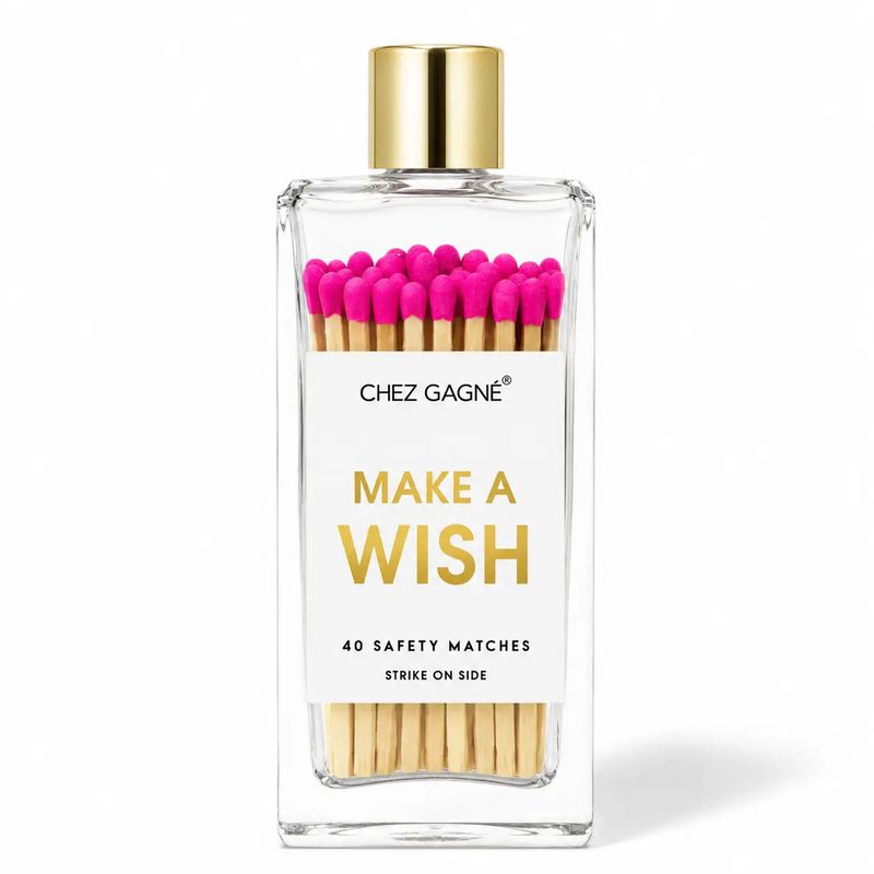 Make A Wish - Glass Bottle Safety Matches