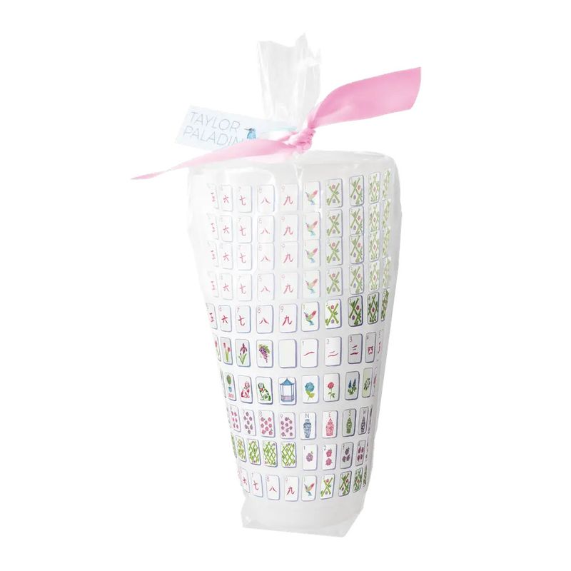 Mahjong Tiles Frosted Cups