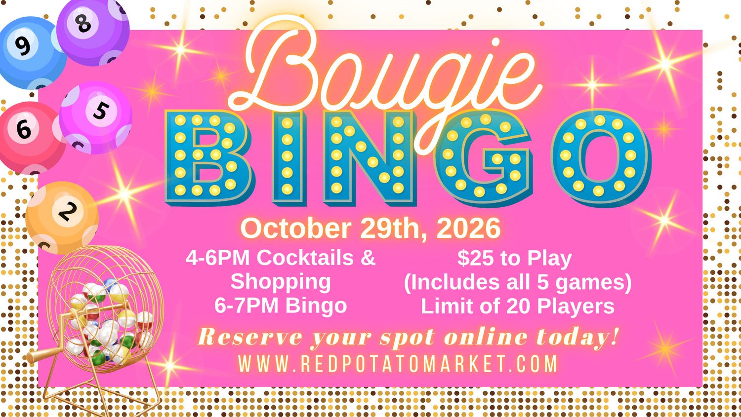 Bougie Bingo Oct. 29th, 2026