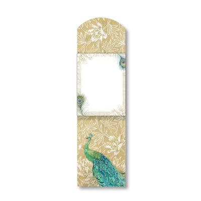 Emerald Peacock Brooch Notepad