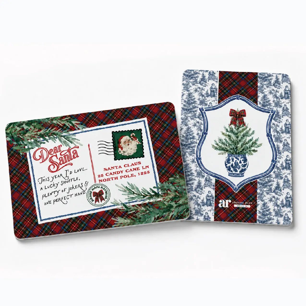 Tartan Toile Tile Shufflers