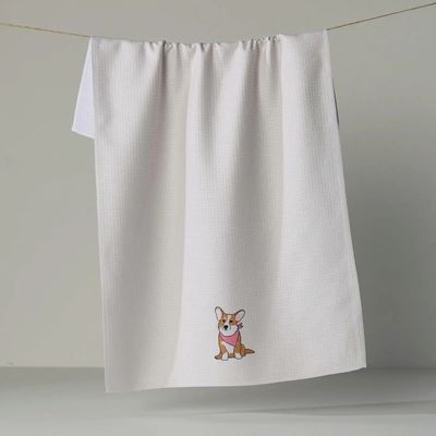 Corgi Charm Tea Towel
