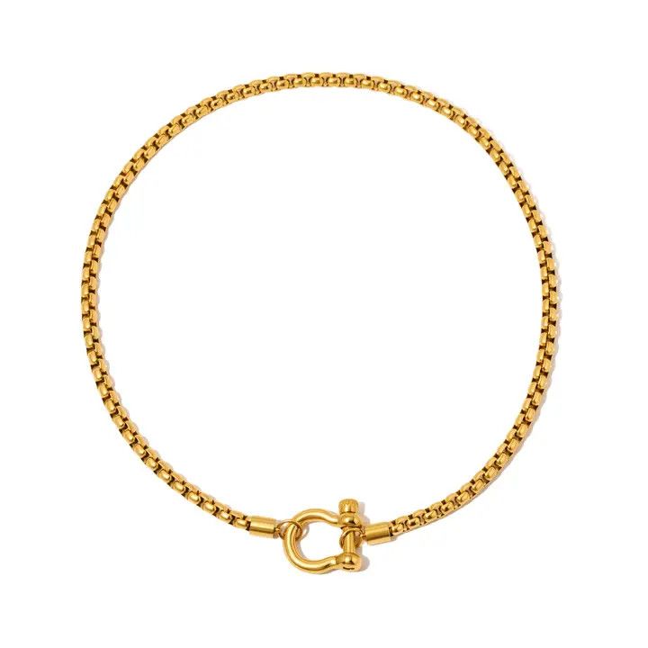 Lucky Me Horseshoe Toggle Necklace