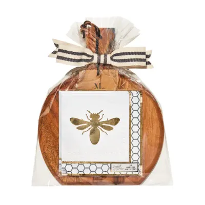 Acacia Board Gift Set Honeybee