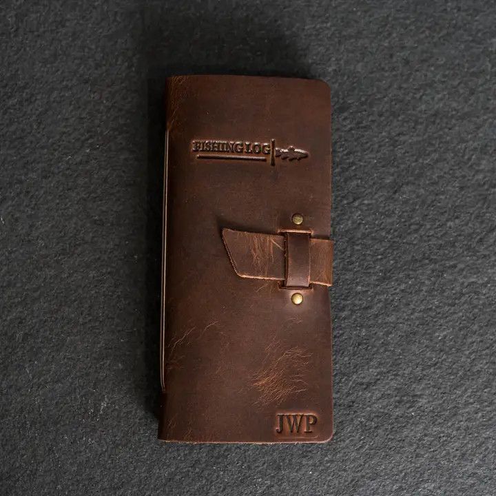 Fishing Log w/Buckle Closure - Leather Journal