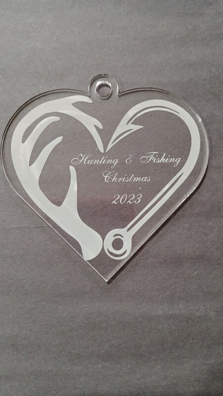 Acrylic Hunting &amp; Fishing Ornament