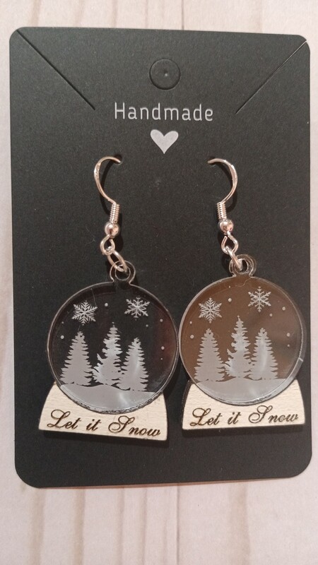 Snow Globe Earrings