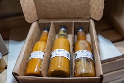 Variety Gift pack -1 of each Flavor 5 Oz Sweet Heat, Mustard BBQ, Buffalo.