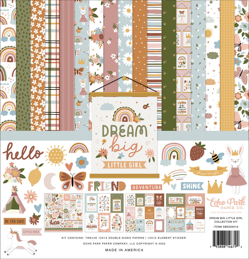 12x12 Collection Kit - Dream Big Little Girl Collection