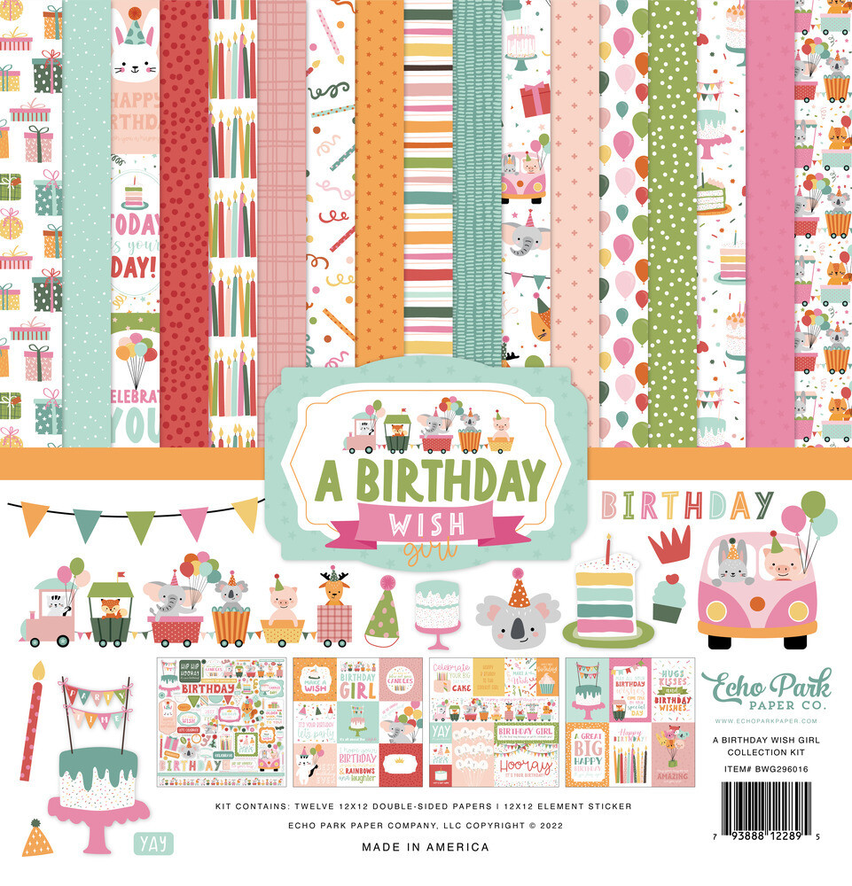 12x12 Collection Kit - A Birthday Wish Girl Collection