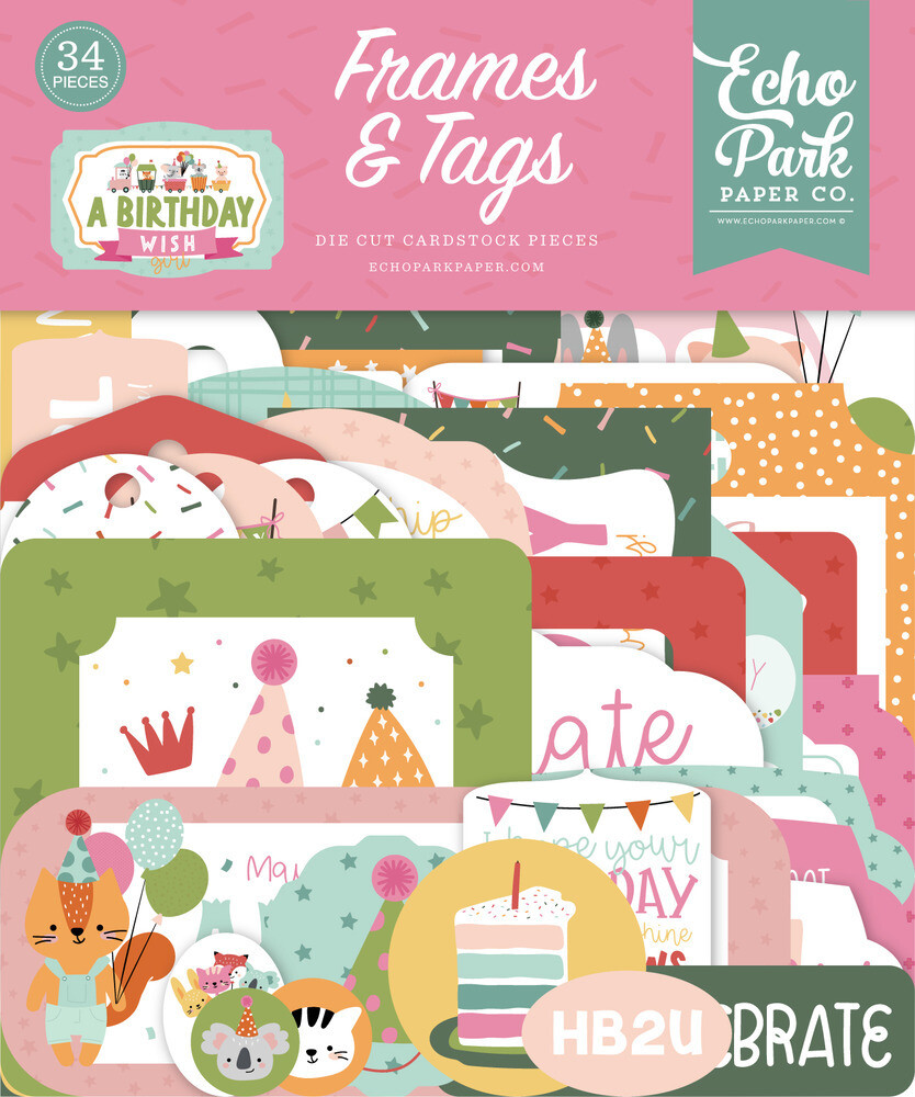 Frames &amp; Tags - A Birthday Wish Girl Collection