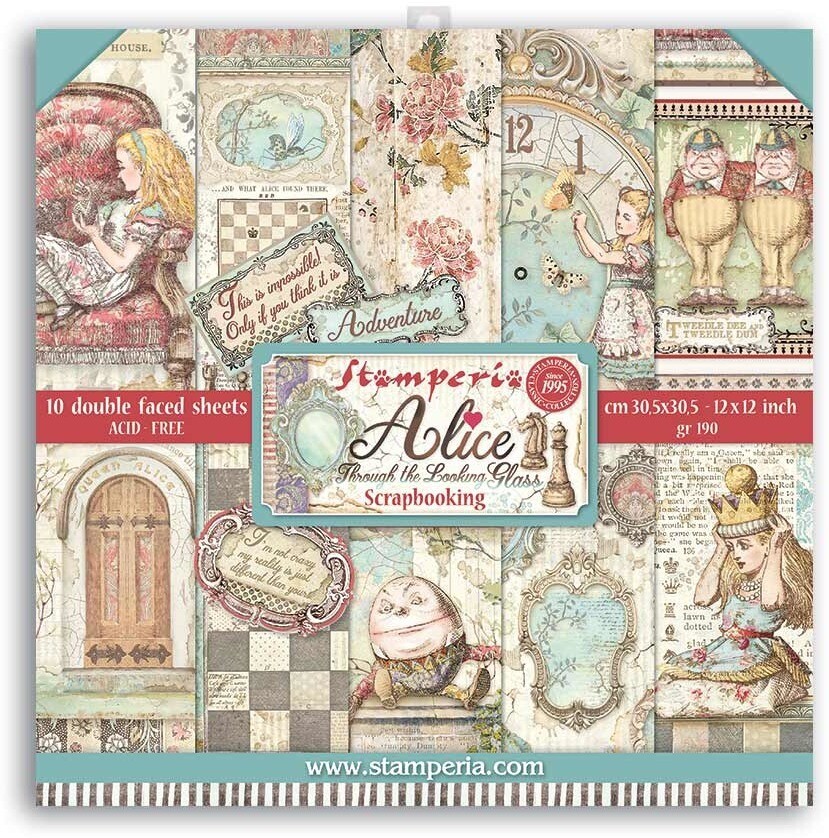12x12 Paper Pack - Alice Through The Looking Glass Collection