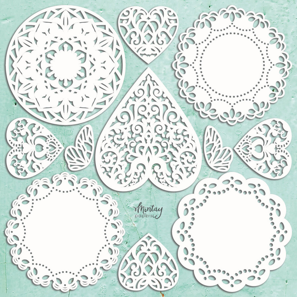 Doilies - Mintay Chippies Chipboard