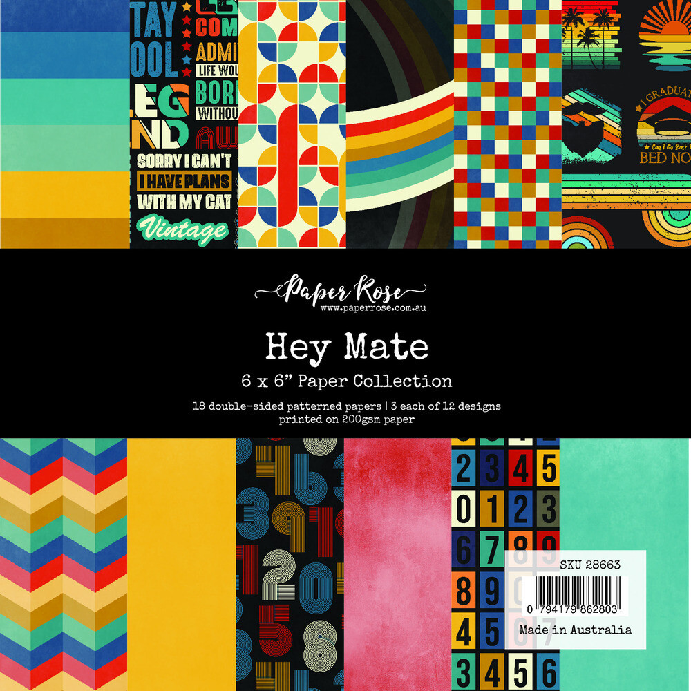 6x6 Paper Pack - Hey Mate Collection