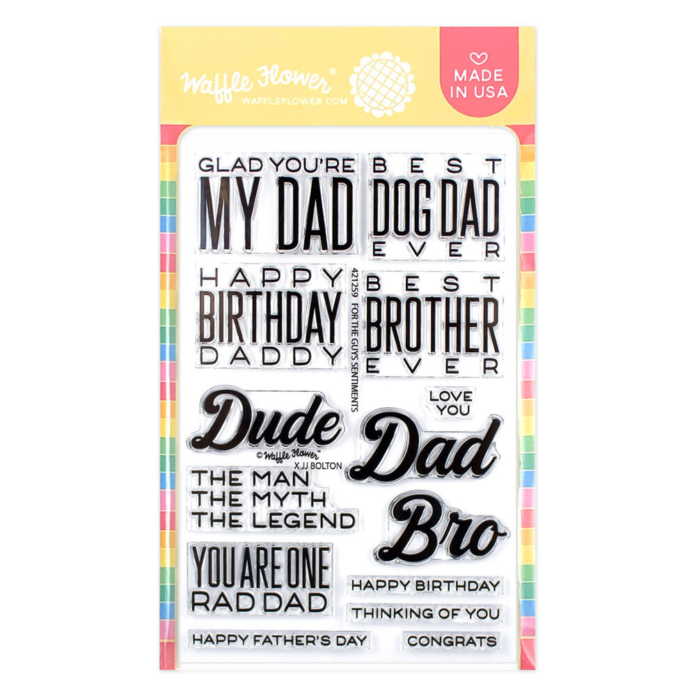 For the Guys Sentiments - Stamp Set