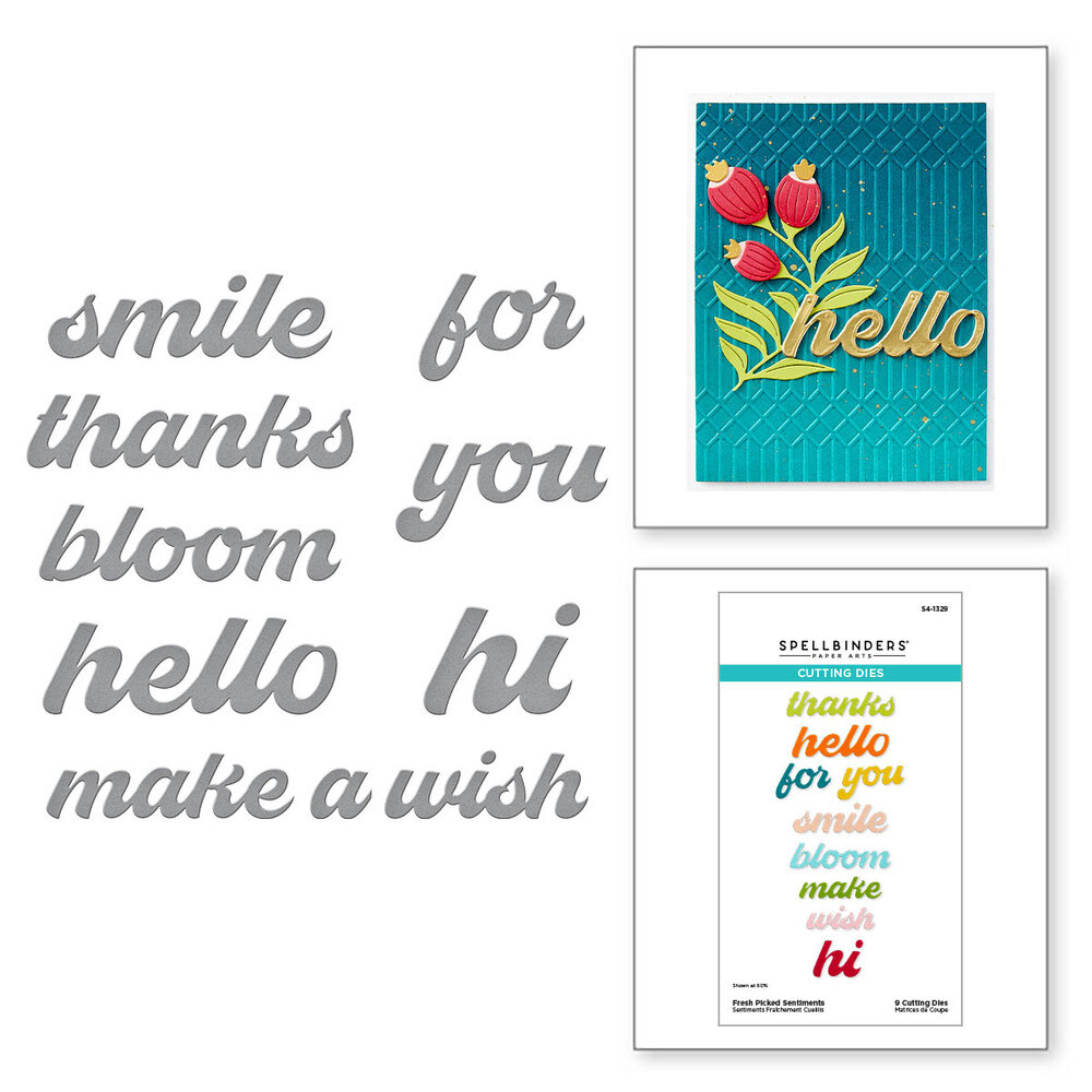 Fresh Picked Sentiments  - Die Set