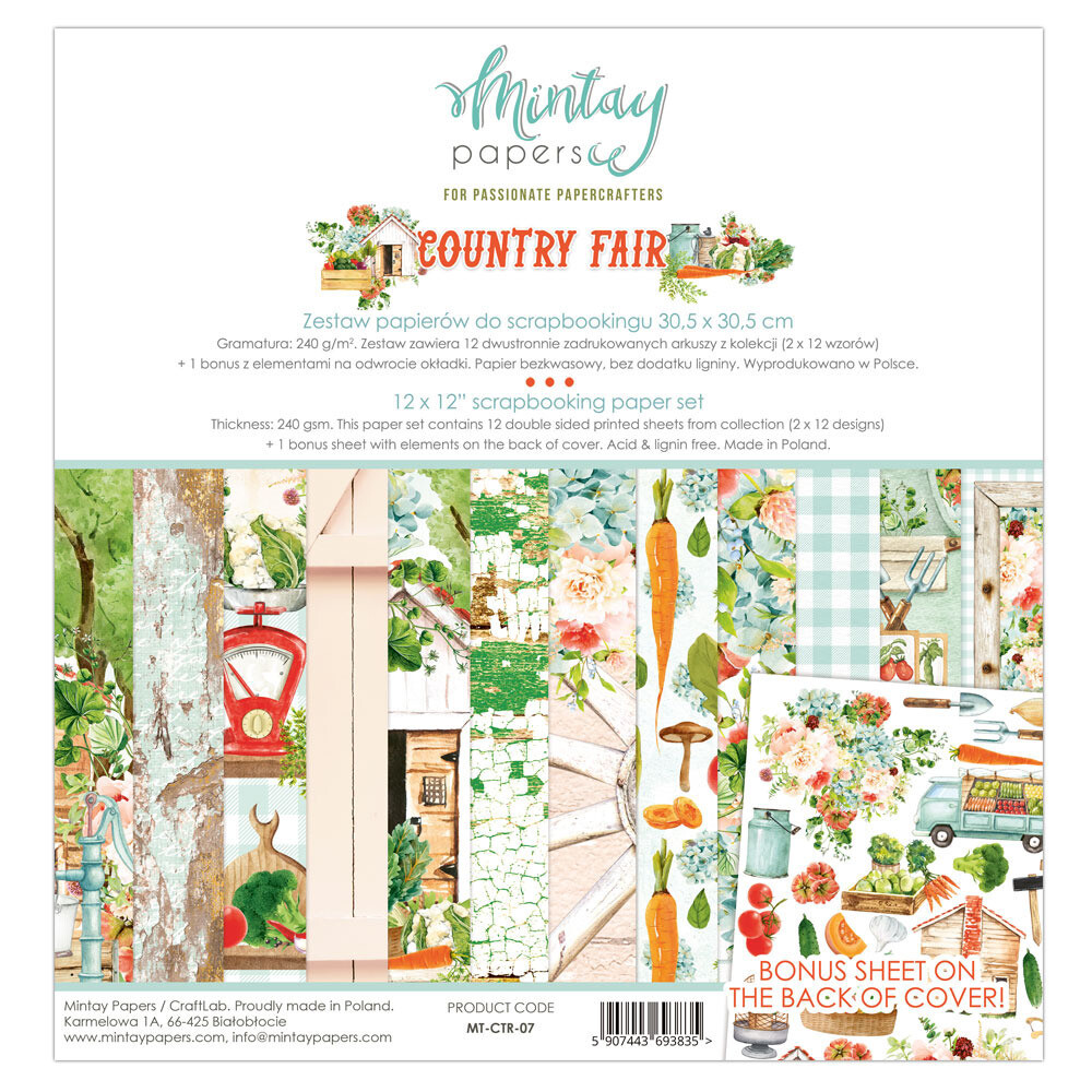 12x12 Paper Set - Country Fair Collection
