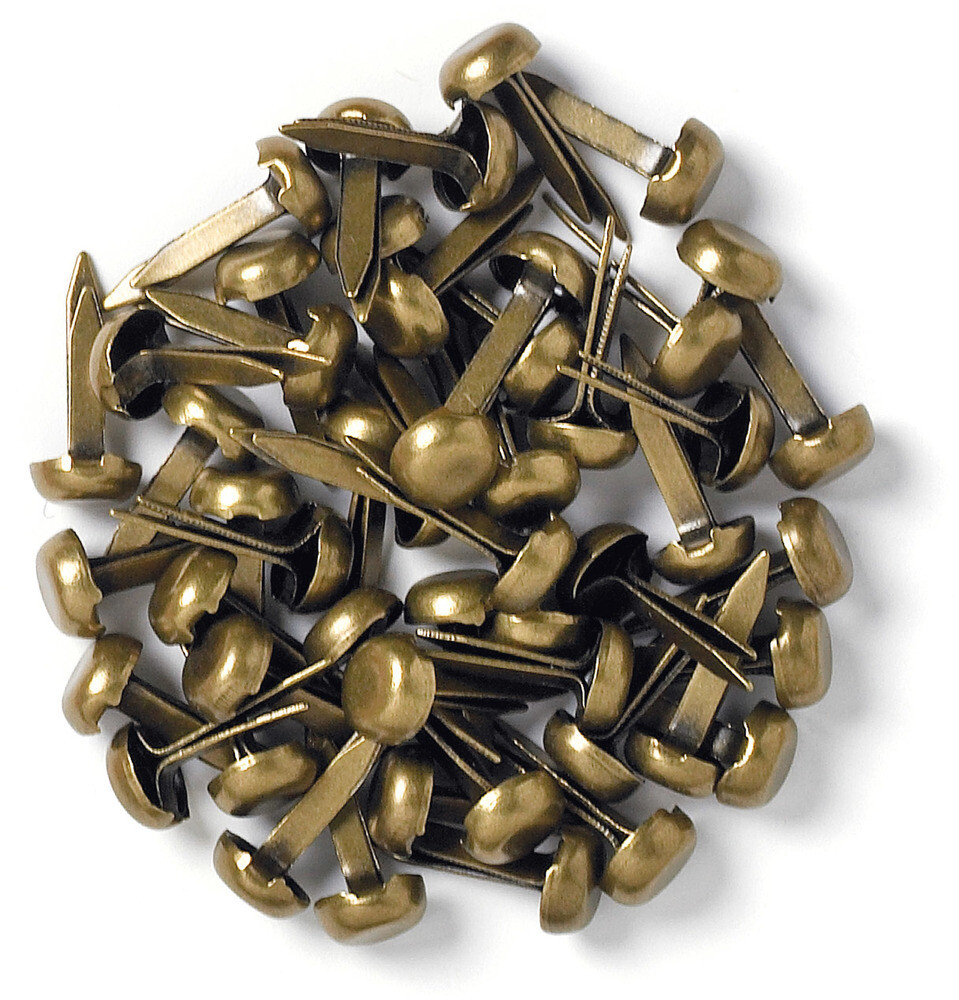 Antique Brass - Mini Brads