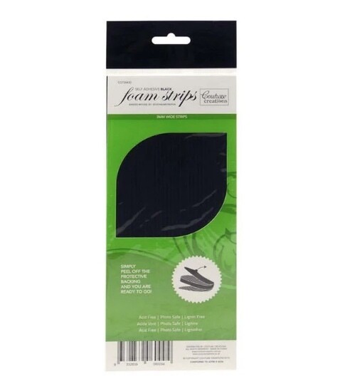 Black - 3D Foam Strips