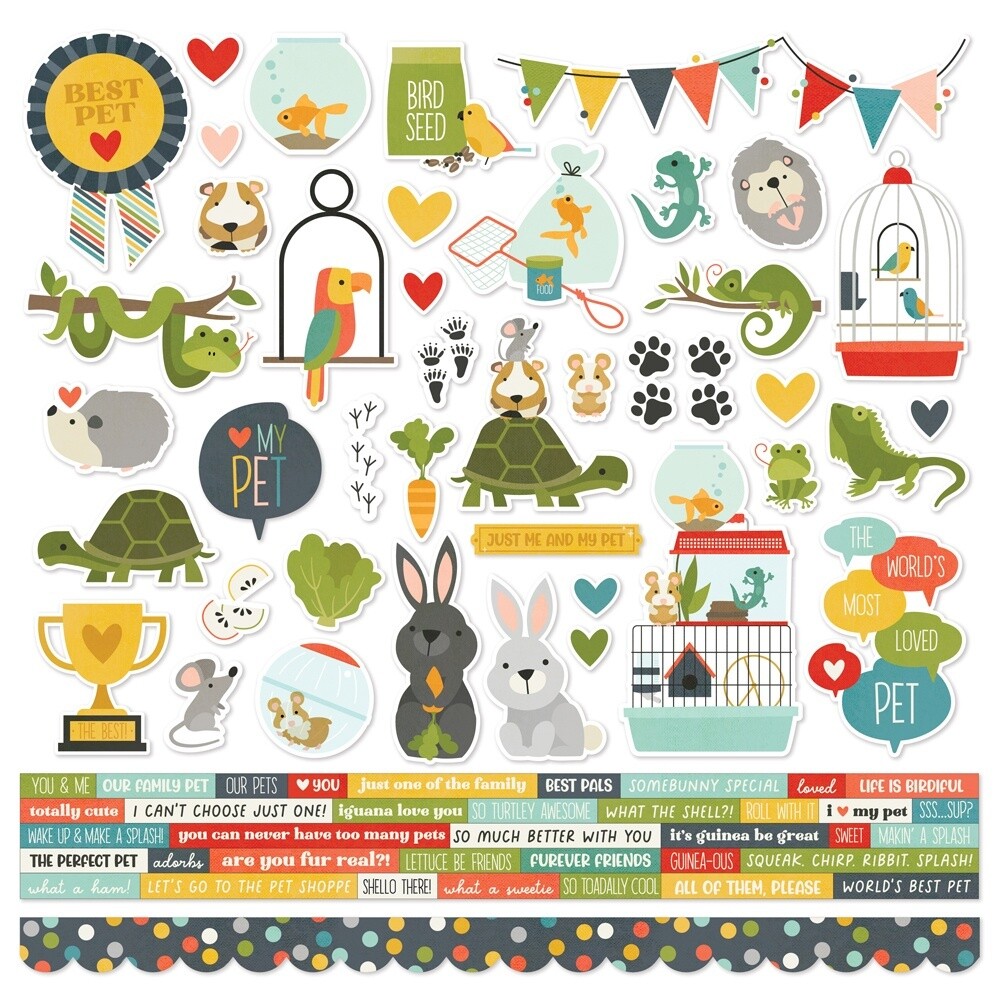 12x12 Sticker Sheet - Pet Shoppe Collection