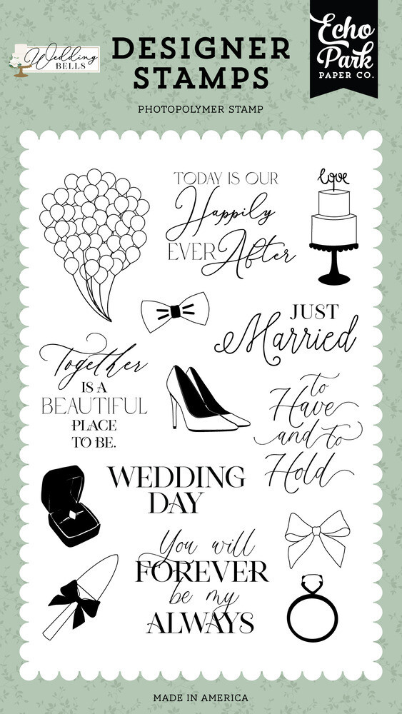 Clear Stamp Set - Wedding Day - Wedding Bells Collection