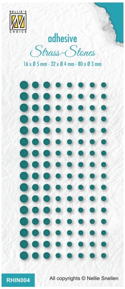 Christmas Green - Adhesive Rhinestones