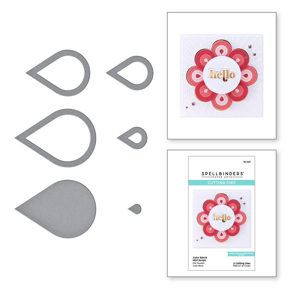 Color Block - Mini Drops - Die Set