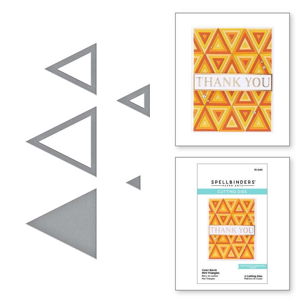 Color Block - Mini Triangles - Die Set