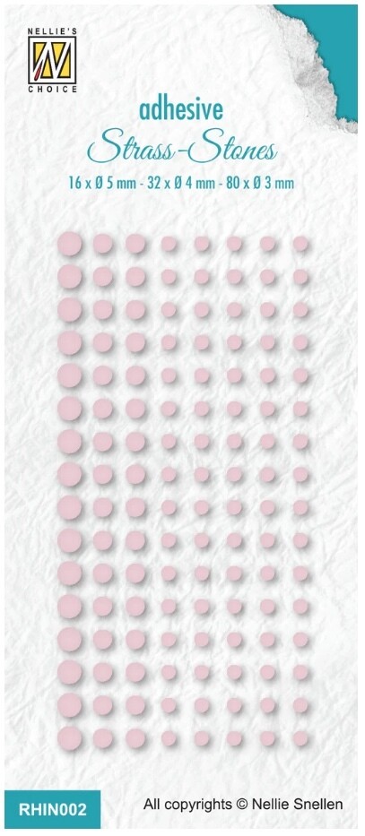 Bright Pink - Adhesive Rhinestones