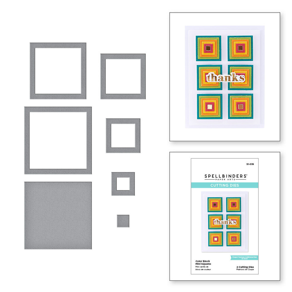 Color Block - Mini Squares - Die Set
