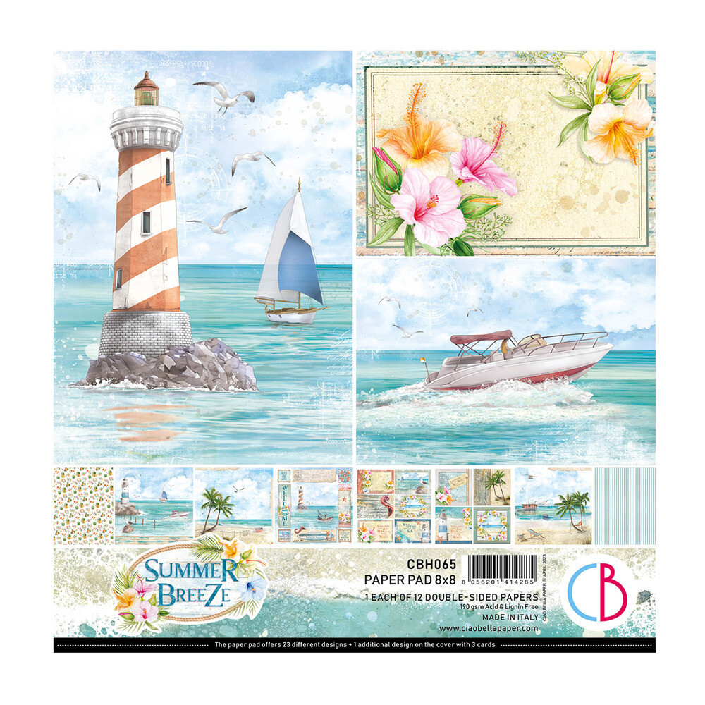 8x8 Paper Pad - Summer Breeze Collection