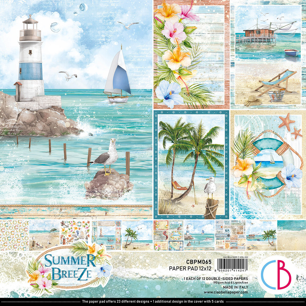 12x12 Paper Pad - Summer Breeze Collection