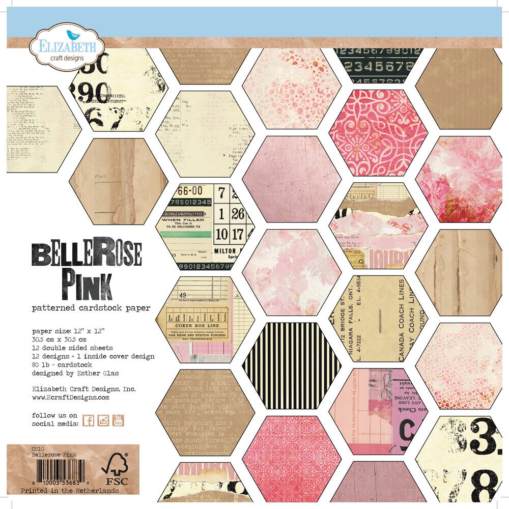 12x12 Paper Pack - Bellerose Pink Collection