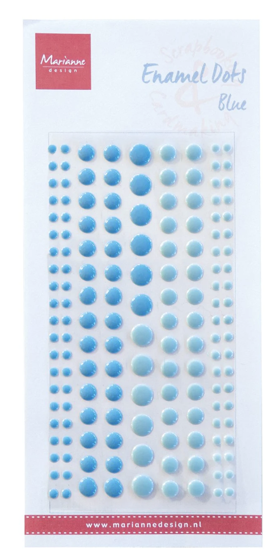 Blue - Enamel Dots