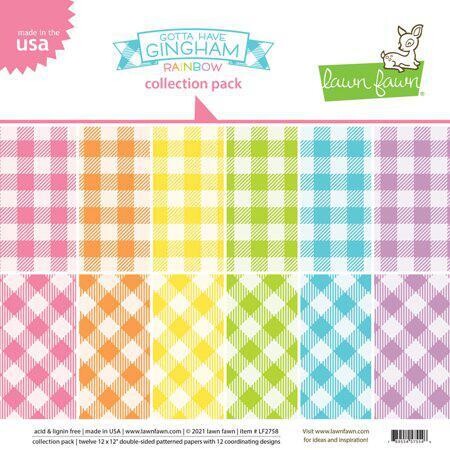 12x12 Collection Pack - Gotta Have Gingham Rainbow Collection