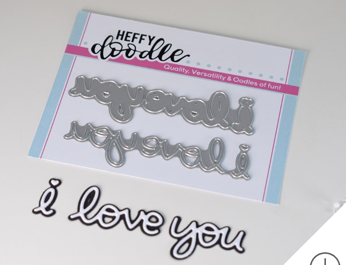 I Love You - Shadow - Sentiment Die Set