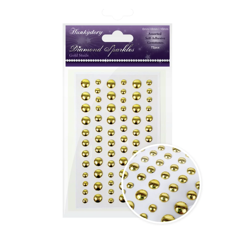 Gold Studs - Diamond Sparkles